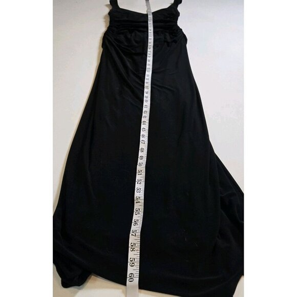 Laundry by Shelli Segal Long Black Evening Gown Dress 8 Sweetheart USA E5919 EUC - Picture 7 of 9